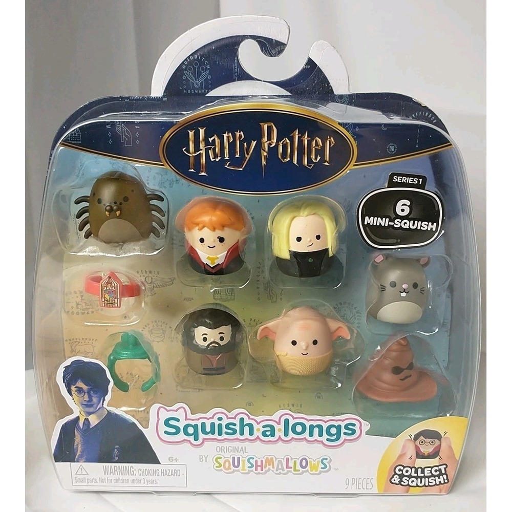 Squishmallows Harry Potter 6 Mini Squish-a-longs 9 Pieces Series 1 Action Figure